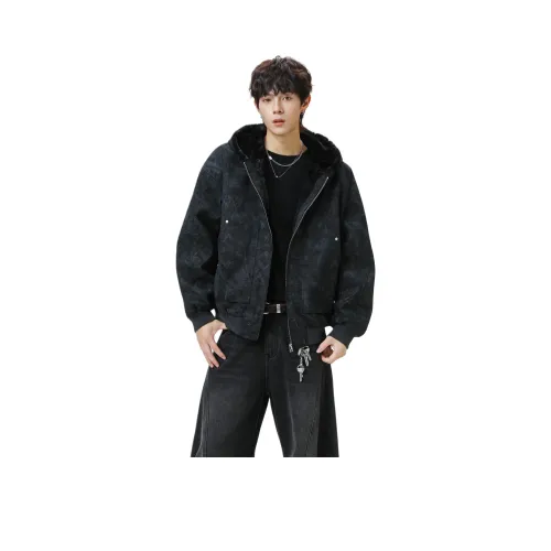 WOOD SOON Tie Dye С капюшоном Пуховая куртка Мужская