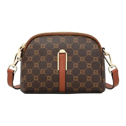 Younger Song Сумка через плечо из синтетической кожи стандартная женская кофейного цвета