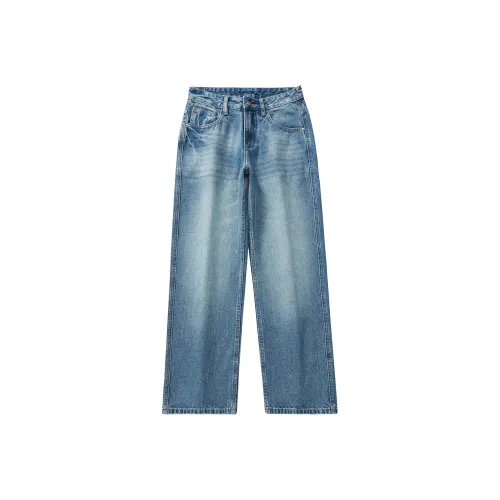 A3G4 Синий Унисекс Джинсы