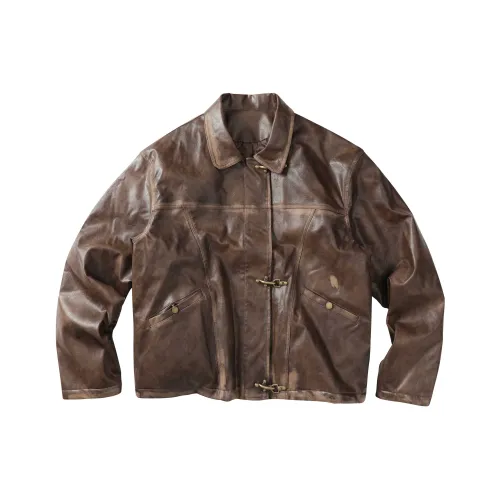 CoosRetro Кожа Куртка Унисекс