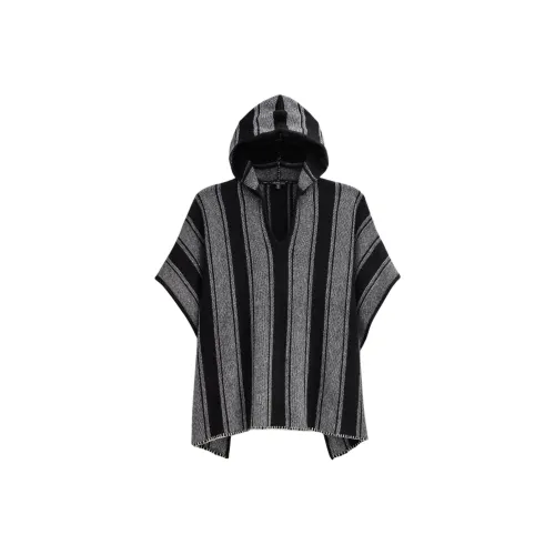 JAMES PERSE Baja Stripe Кашемировый Пончо Плащ Женские