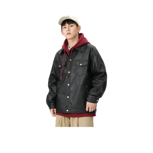 Xiyue Куртка из кожи мужская