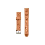 Красный глаз, коричневый, замша, тисненый ремень