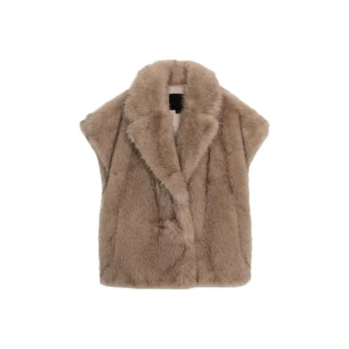 ZARA ZW Series Бежевые Женские Жилеты