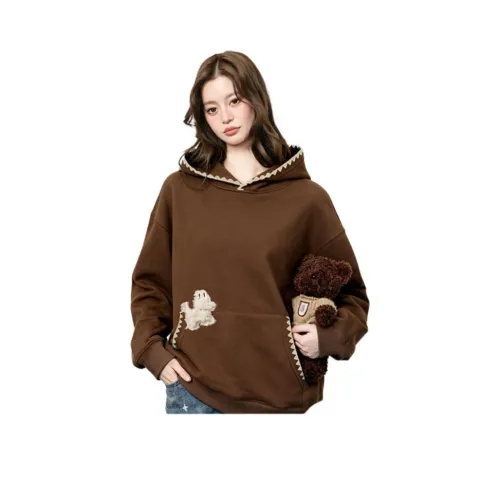 LALABOBO Кофейный Унисекс Свитшоты