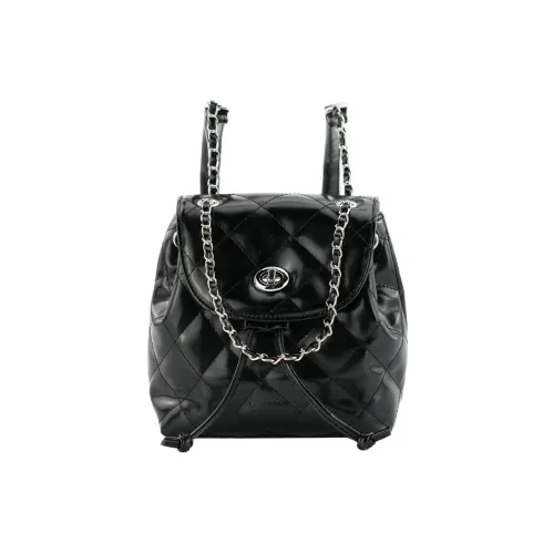 Miniso Синтетическая кожа узор "Ромб" освежающий ручной рюкзак обычный женский многоцветный