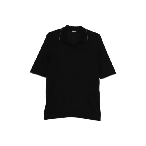 Gran Sasso Мужская черная поло