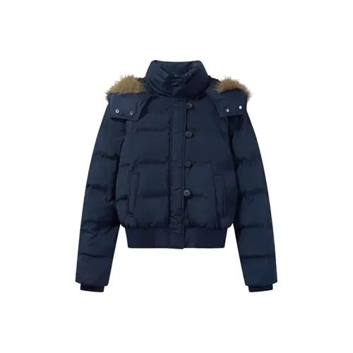 DITB Темно-синий женский пуховик