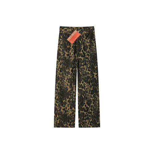 MIORGERSY [Модный Play EDITION Леопардовый принт Брюки] Унисекс Джинсы
