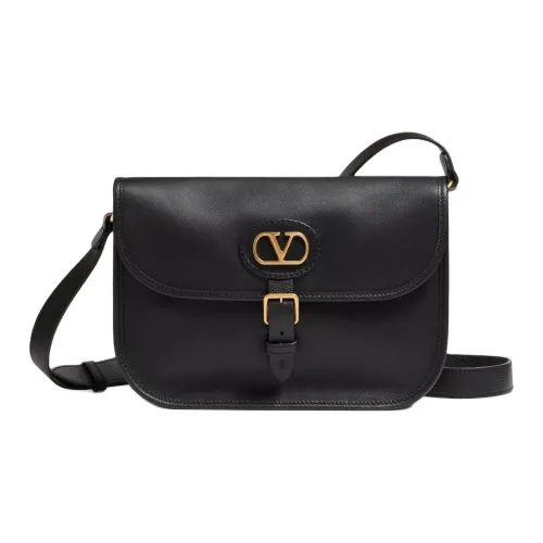Valentino Garavani Телячья кожа Плечевая сумка Стандартная Женская Черная