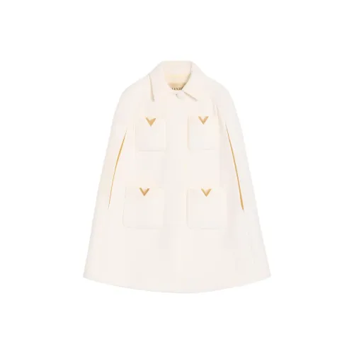 Valentino Айвори Белый Женские Плащи
