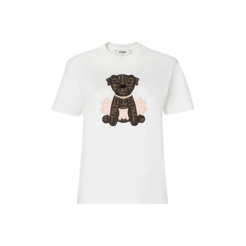 FENDI Белые Женские T-рубашки