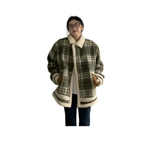 OURUOKE Бархат Feel Пальто Женское