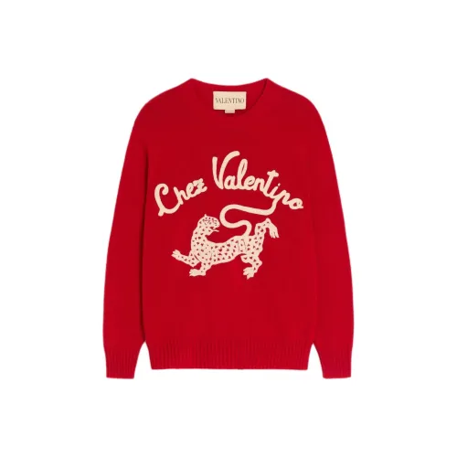 Valentino Red Women's Sweaters Валентино Красный Женские Свитера
