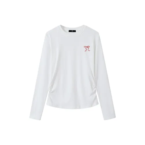 ROBINHOOD Длинный рукав V-образный вырез рубашка женские