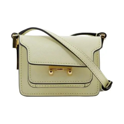 Marni Основная часть Коровья кожа Сумка на плечо Мини Женские Желтый