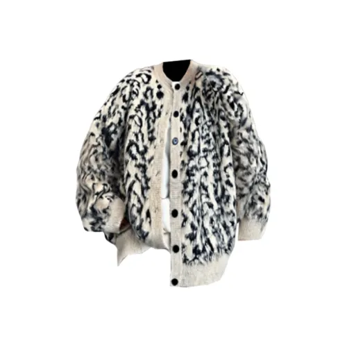 SNEIKLAU Леопардовый принт Унисекс Трикотаж