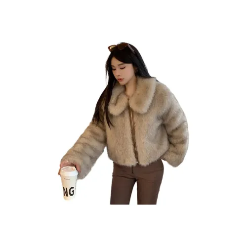 Sky Swan Velvet Feel Coat Women's