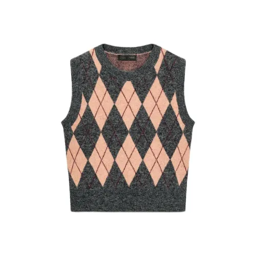 ZARA Гранат Красный Женские Майки