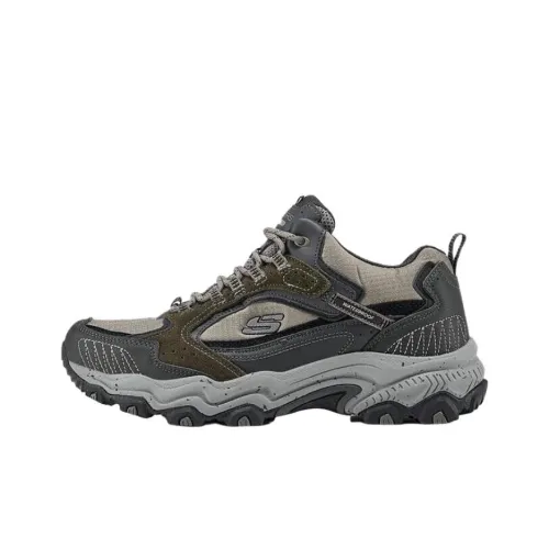 Skechers Stamina At High Топ Уличная обувь Мужская Серый Зеленый