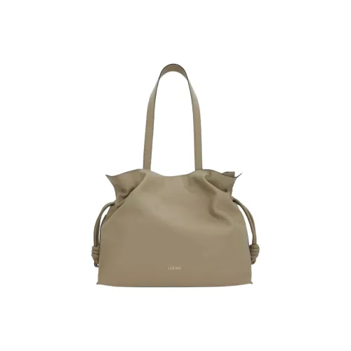 LOEWE Flamenco Кожа Сумка Сумка через плечо Большая Женская Коричневая
