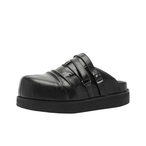 MADALLO Тихий противогрибковый устойчивый к истиранию противоскользящий домашний слип для мужчин черный