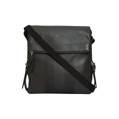 BALLY Сумка через плечо из натуральной кожи мужская черная