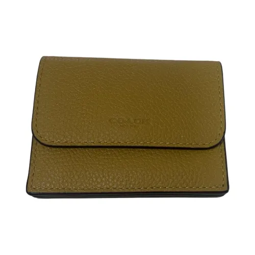 COACH Flip-картхолдер Женский Темно-желтый
