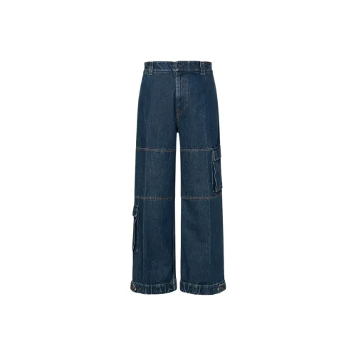 GUCCI FW23 Джинсы Мужские Темно-синие