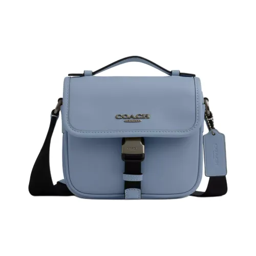 COACH Racer Телячья кожа Сумка через плечо Мини Мужская Лазурь