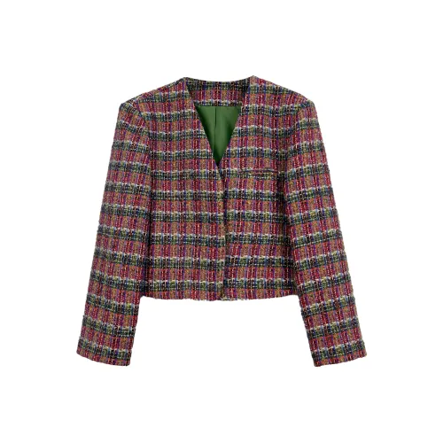 GZQJ Фуксия Женское Пальто