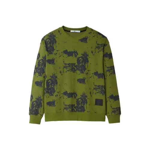 HLA Emerald Green Pattern B8 Men's Sweatshirts