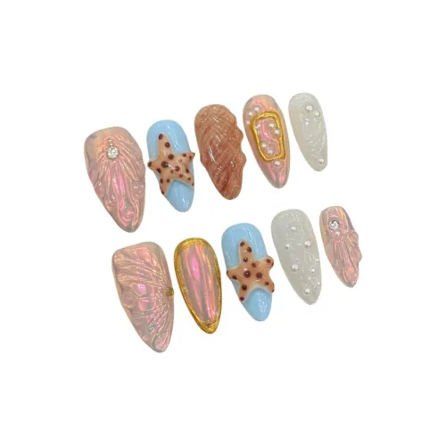 KDOW Summer Island Свежий вид Пляж Милый Апельсин Сода Отпуск Кожа Положительный Ручной Ножной Стикер Миндаль