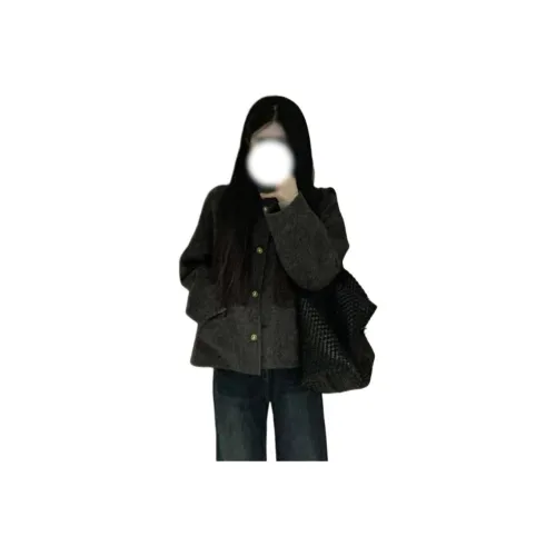 REMOULD Черный Серый Цвет Женский Короткий Пальто