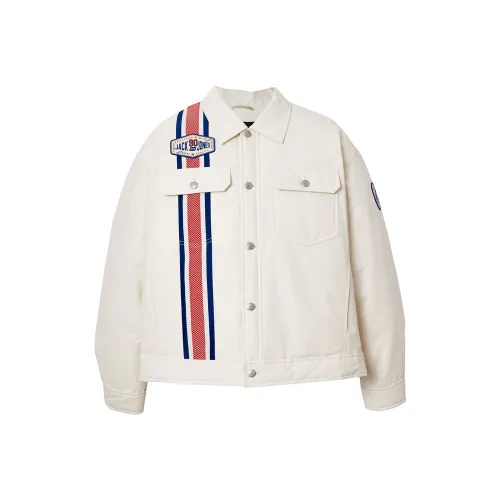 JACK JONES A07 Ecru Мужской хлопковый пуховик