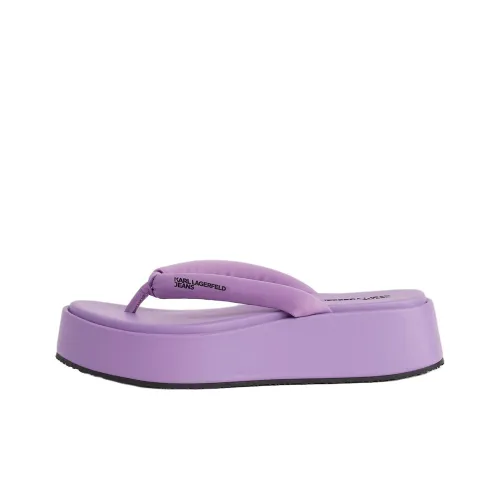 Karl Lagerfeld Шлепанцы Женские Фиолетовые