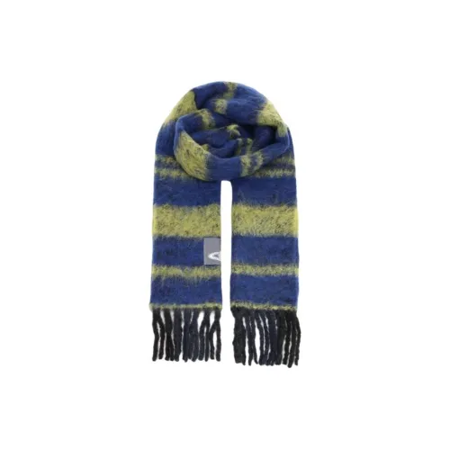 Вивьен Вествуд Alpaca Вязаные Шарфы Унисекс Синий Желтый