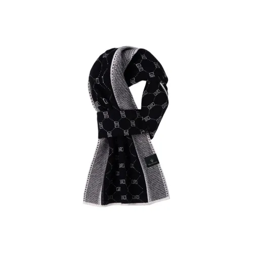 Maserati Шарф из полиэстера и велюра унисекс