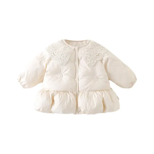 XiaoJinBu Экрю Малыш Утеплённые куртки