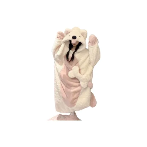 AHRTB Розовый Белый Женские Халаты для Ванной