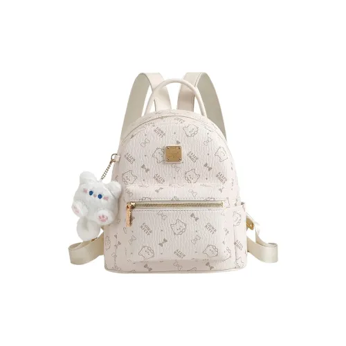 BLAKE FLEETO ПУ (полиуретан) Рюкзак Женские Дымчатый Синий Рассветный Розовый Мягкий Светлый Абрикос