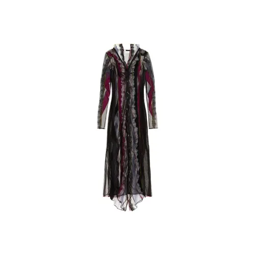 H M Glenn Martens Коллаборация Длинное Платье с Длинными Рукавами Женское