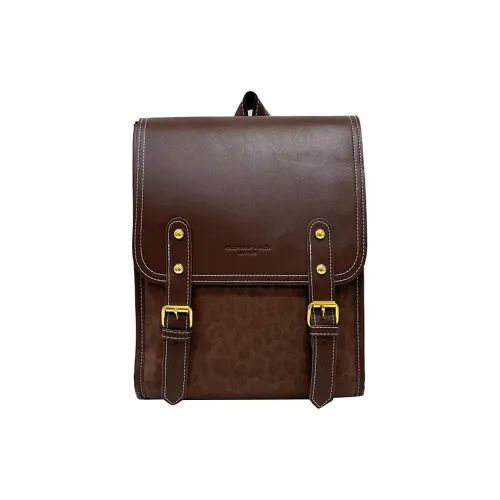 BRABOSTON ПУ (полиуретан) Рюкзак Стандартный Унисекс Коричневый Кофейный