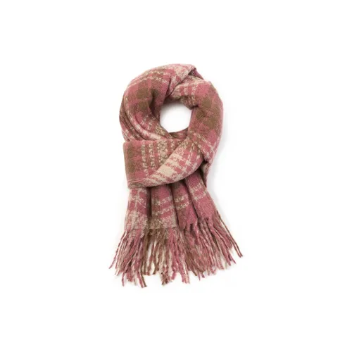 POLOMEISDO Розовый Клетчатый Шарф Вязаные Шарфы Унисекс