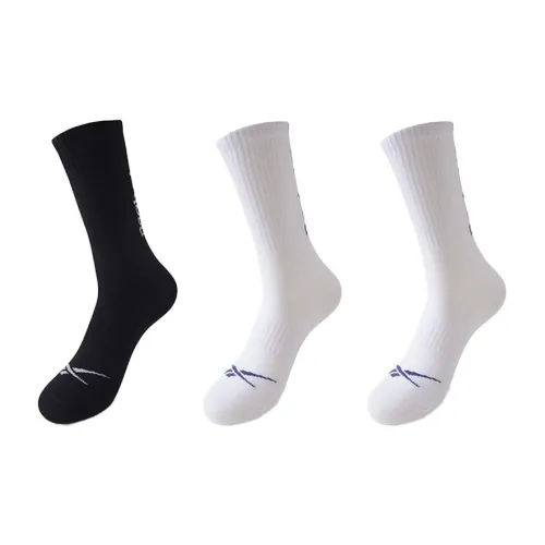 REEBOK [3 упаковки] 2 белых 1 черный мужские баскетбольные носки