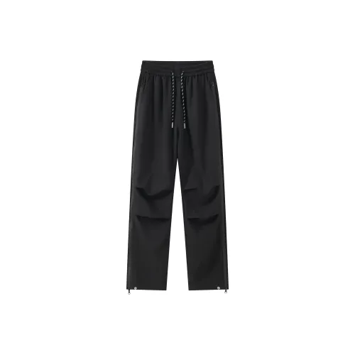 SANSASTORE Black Unisex Casual Pants SANSASTORE Черные Унисекс Повседневные Штаны