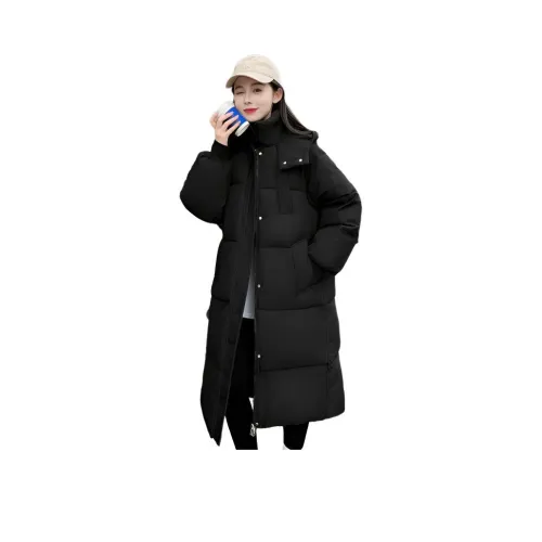 OURUOKE Черный Женский Пуховик