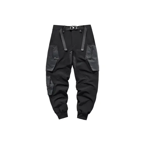 VIP Черные Унисекс Карго Брюки