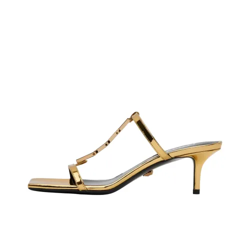 VERSACE Rubber Slide Тапочки Женские Золотые