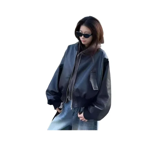 REMOULD Черные Женские Кожаные Куртки